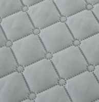 Usine personnalisé motif gratuit matelassé Patchwork coton blanc Queen Size ensemble de couvre-lit