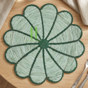 Set de table en corde de papier écologique, tailles personnalisables, variété de couleurs, pour décoration de mariage et de table, Noël, OEM - Product Image 1