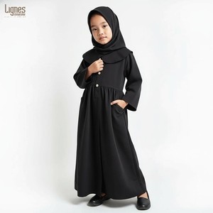 Abaya musulmane modeste <span class=keywords><strong>pour</strong></span> filles, robe longue islamique <span class=keywords><strong>pour</strong></span> les clientes pakistanaises, arabes et européennes - Product Image 2