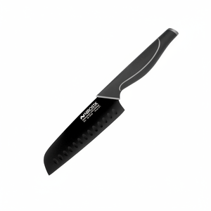 Coltello da Cucina Santoku 15,5 cm con Lama in Acciaio al Carbonio 5cr15mov e Manico in Legno per Uso in Cucina - Product Image 2