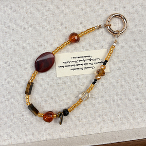 Brown Natural Stone <strong>Phone</strong> <strong>Lanyard</strong> <strong>for</strong> iPhone 17 Short Adjustable Anti-Lost Wrist Strap Cell <strong>Phone</strong> Case Trendy Gift <strong>for</strong> Women - Product Image 5
