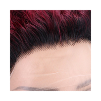 Wig 100% rambut manusia penjualan laris wig keriting potongan Pixie pendek wig renda 13*1 untuk wanita
