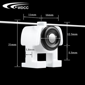 Ripple Fold Curtain Track Runners S Wave Fold Curtain Tape Track Curtain Glider Small - Product Image 4