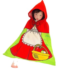 Serviette de bain à transfert chaud pour enfants Cape Peignoir à capuche en microfibre avec impression de dessin animé Peignoir en gros portable - Product Image 6