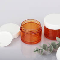 L'emballage cosmétique en plastique transparent de PETG cogne la gamme 5ml à 250ml avec le couvercle blanc pour la crème et la lotion de corps