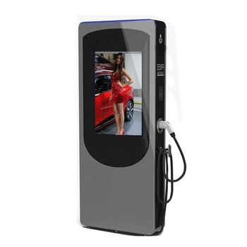 Outdoor EV Charging Station with LCD Advertising Poster Digital Signage Kiosk for Electrical Car