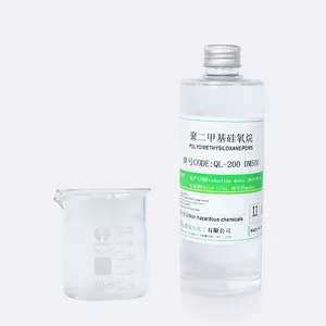 Bulk Hoge Viscositeit Dimethyl Polydimethylsiloxane Pdms Siliconen Olie Chemische Hulpagent Cosmetica Materiaal Ql 200-Dm 500