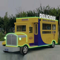 Vente directe d'usine Pizza-deux étages Bus de luxe à deux étages camion de boisson Mobile caravane de restauration rapide