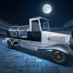 Fournitures funéraires : Le véhicule funéraire le plus populaire, cercueil mobile électrique/à chevaux, cercueil mobile mystérieux argenté en promotion - Product Image 1