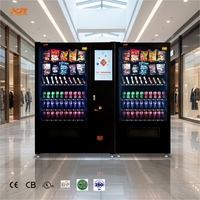 Máquina Expendedora de Doble Gabinete XY Combo con Pantalla Táctil de 21.5 Pulgadas en Venta, Gran Capacidad