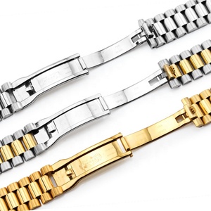 Luxury Oysterflex <span class=keywords><strong>Reloj</strong></span> Pulsera Reemplazo 13mm 20mm Daydate Band en Acero Dorado y Hebilla <span class=keywords><strong>de</strong></span> Acero Inoxidable - Product Image 5