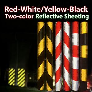 <span class=keywords><strong>Film</strong></span> réfléchissant pour la sécurité routière - Bande réfléchissante à base d'aluminium pour poteaux de signalisation et extrémités de garde-corps - Product Image 1