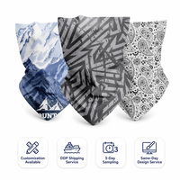 Turbans personnalisés imprimés, motif Paisley sans couture, design montagne, séchage rapide, protection solaire, sports de plein air, vente en gros