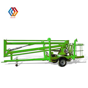 Mini-nacelle araignée électrique hydraulique 380 V de 8 mètres, capacité 200 kg, pour remorque, vente en gros à prix réduit - Product Image 1