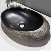 Vasque à poser en céramique pour salle de bain, lavabo artistique pour hôtel