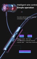 Écouteurs numériques USB C Type-C Écouteurs intra-auriculaires stéréo ciblés sur les basses pour les amateurs d'audio Écouteurs stéréo de type C avec musique filaire