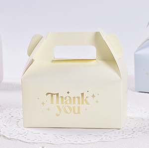 DAMAI Wholesale Square Handheld Wedding Candy Thank You <b>Box</b> for Wedding Ceremonies <b>Bridal</b> Party Favors Cardboard <b>Box</b> - Product Image 5