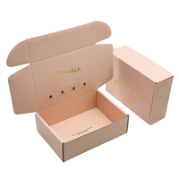 Cajas de Envío Personalizadas, Cajas de Cartón Corrugado Pequeñas de Color Rosa, Cajas de Embalaje para Envíos con Logotipo Personalizado