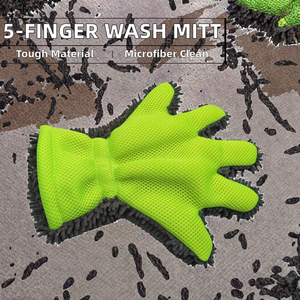Gants de lavage de voiture en microfibre douce à 5 doigts ASTREE haute efficacité, modèle AST-104, très demandés - Product Image 4
