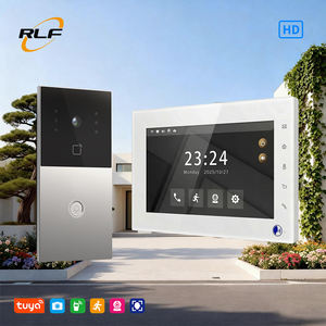 อุปกรณ์อินเตอร์คอมวิดีโอควบคุมด้วยเสียงผ่านแอป Tuya 1 ชุด = 2*F1+2*V7 ความละเอียด 1080p กันน้ำ เหมาะสำหรับบ้านพักตากอากาศ - Product Image 1