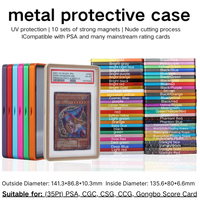 Étui de protection en métal pour cartes gradées, protection UV, cadre magnétique en aluminium pour cartes PSA CGC