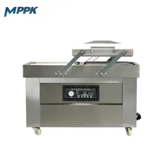 MPPK-máquina de envasado al vacío, modelo 400(DA), para salchichas, carne, alimentos, Industrial, doble cámara, con 2 ranuras