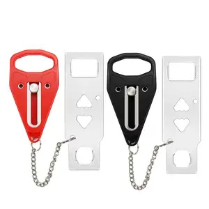 Kunci pintu pabrik ekstra portabel melindungi keamanan keluarga dalam perjalanan untuk privasi dan keselamatan tambahan