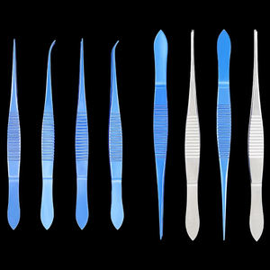 คีมผ่าตัดตาแบบฟันเลื่อย ผลิตจากไทเทเนียมอัลลอยด์และสแตนเลส คีมความแม่นยำสูง ปลายโค้งแบบไขว้ - Product Image 2