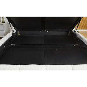 Ensemble de lit king-size, plateforme moderne, chambre à coucher moderne, lit rembourré de luxe, lit double king-size, cadre de lit en bois - Product Image 6