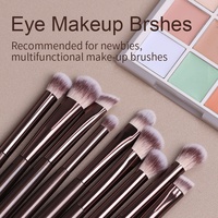 Nouvel ensemble de pinceaux de maquillage professionnels en nylon de 14 pièces, pinceaux de maquillage portables de voyage, outils de maquillage multifonctionnels à double tête