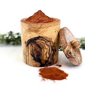 Pot à miel en bois, pot à miel avec couvercle rabattable, fait à la main, passe au lave-vaisselle, chauffable, design classique, récipient de service pour aliments, cuisine - Product Image 2
