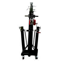 Torre de elevación de aluminio para luces de DJ, con capacidad de carga máxima de 220 kg, altura máxima de 5,4 m, para soporte de altavoces y luces.