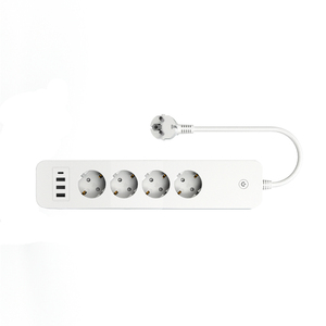 Regleta Eléctrica Europea con Cable de Extensión de 1.5m, 4 Tomas de CA, 1 Puerto Tipo-C, 3 Puertos de Carga USB, 16A, Enchufe Inteligente con Wifi - Product Image 4