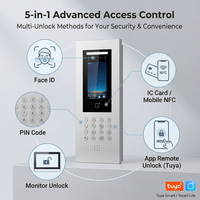 Sistema de Intercomunicación Inteligente Hiwink para Edificios, Control de Acceso para 9999 Habitaciones, Estación de Puerta con Doble Lente de 2MP, NFC, IP65, Aluminio