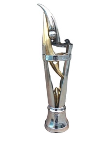 Trofeo de Fútbol de 1 Color, Pulido, Estilo Deportivo, Copa del Mundo de Fútbol, Escultura Personalizada, Plateada, Antioxidante, de Acero Inoxidable - Product Image 6
