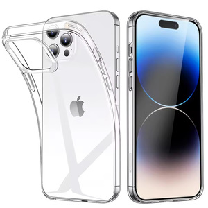 Funda Transparente para iPhone 17 16 11 12 13 14 15 Pro Max, Silicona TPU Suave, Carcasa Trasera Transparente para iPhone XS Max XR Plus - Product Image 1