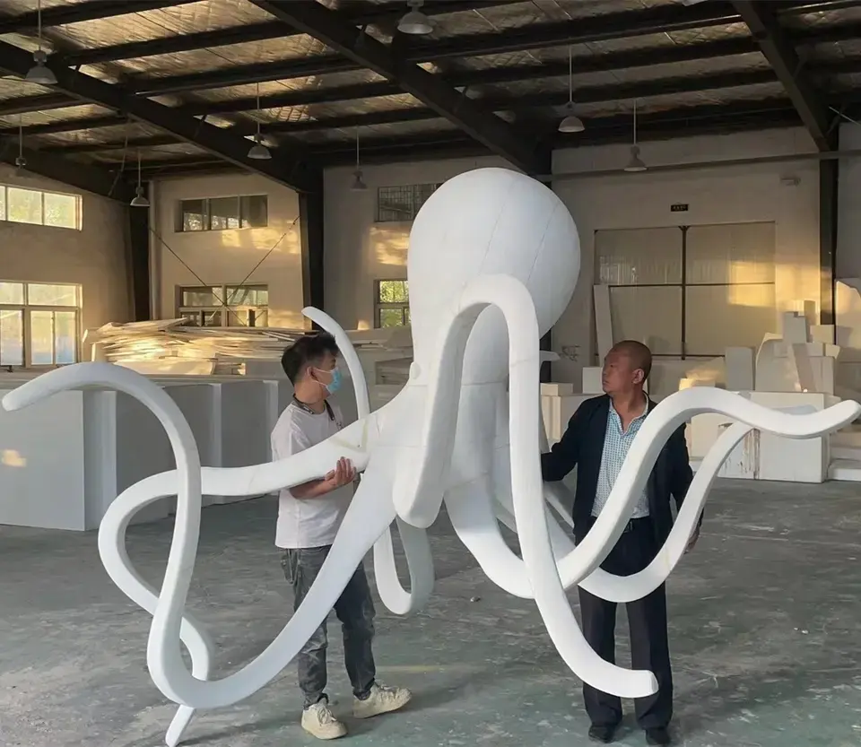 Miguo Custom Fabriek Grote Dieren Sculptuur Grote Octopus Beelden Voor Thema Dierentuin Decor