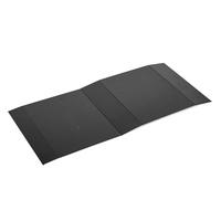 Boîte cadeau en carton noir pliable magnétique personnalisée de luxe, papier artistique, revêtement UV, laminage mat pour l'emballage de vêtements, emballage cadeau en papier