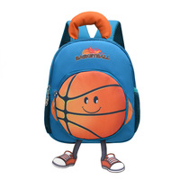 Sac à dos pour enfants mignon avec des motifs de football et de basketball pour garçons et filles