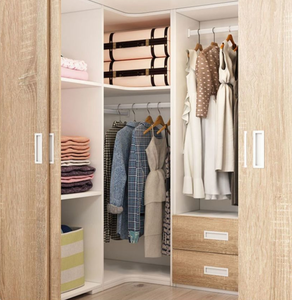 <span class=keywords><strong>Letto</strong></span> a Castello in Legno Grigio a Grandezza Naturale con Armadio e Cassetti, Design Moderno Ecologico, Comodo e Resistente per Appartamenti - Product Image 3