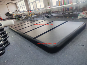 Barato 3M 5M 6m 8m 10m Gimnasio inflable Tumble <span class=keywords><strong>Airtrack</strong></span> Tumbling Mat Logotipo personalizado Cancha de baloncesto en casa Juego de pista de aire para gimnasia - Product Image 2