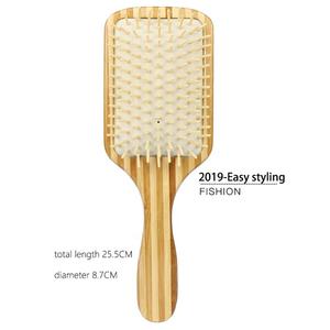 <span class=keywords><strong>Peigne</strong></span> à coussin d'air en bois de bambou écologique et sans danger, en <span class=keywords><strong>gros</strong></span>, OEM, pour grains - Product Image 3