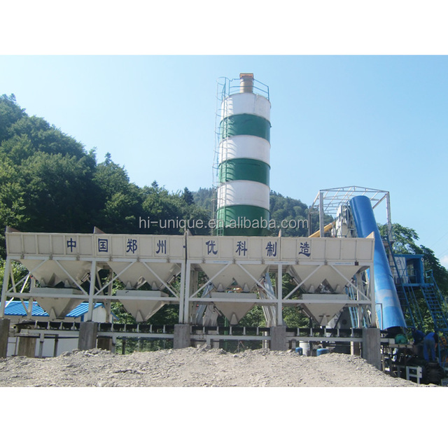 HZS60 Concrete Mixing Plant Production Line Automated Precast Ready Mix Concrete Plant