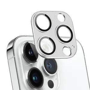 Laudtec GHM016 알루미늄 합금 강화 유리 카메라 렌즈 보호기 아이폰 7 8 9 10 11 12 13 14 15 플러스