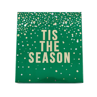 Boîte cadeau en papier écologique personnalisée de luxe avec motif à pois métalliques et doublure en éponge pour bonbons et chocolats