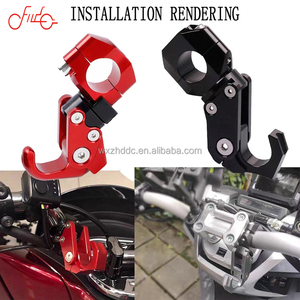 Evrensel 22MM-28MM yüksek yoğunluklu alüminyum alaşım gidon motosikletler için kanca tutucu kask askı-motosiklet vücut sistemleri - Product Image 6
