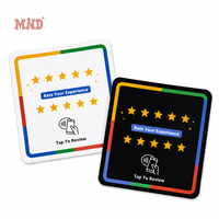 Autocollant NFC en acrylique pour avis Google, autocollant NFC en acrylique pour réseaux sociaux, plaque NFC en acrylique pour entreprises
