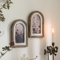 Peinture à l'huile vintage encadrée sur bois, décoration murale, pièces de décoration intérieure, impression sur toile encadrée de luxe pour salon