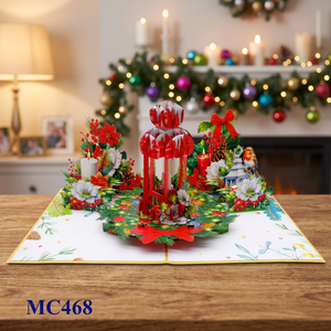 Vietcraft – Nouveauté tendance : Fleurs rouges uniques en papier découpé faites à la main, personnalisées pour Noël et la Fête des Mères – Vente en gros - Product Image 1