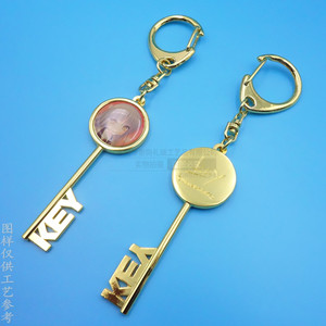 <b>Anime</b> <b>Keychain</b> Zinc Alloy Gold Plated Custom Logo Pendant Advertising Gift Promotion Item - Product Image 1